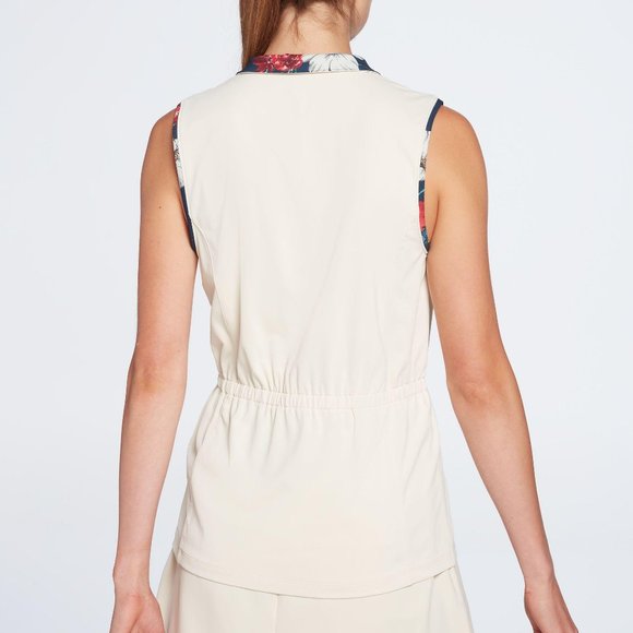 Lady Hagen Women's Front Drawstring Sleeveless Golf Polo New - Picture 2 of 4